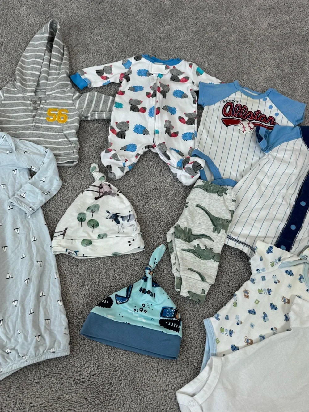 Baby boy newborn clothing bundle